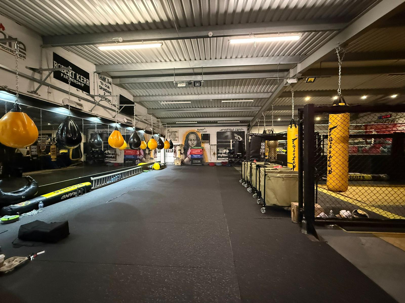 Inside Boxers Booth gym